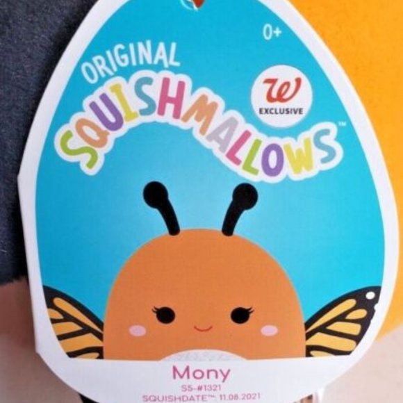 Squishmallows Toys Squishmallow 5 Mony The Orange Monarch Butterfly